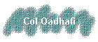 Col Qadhafi